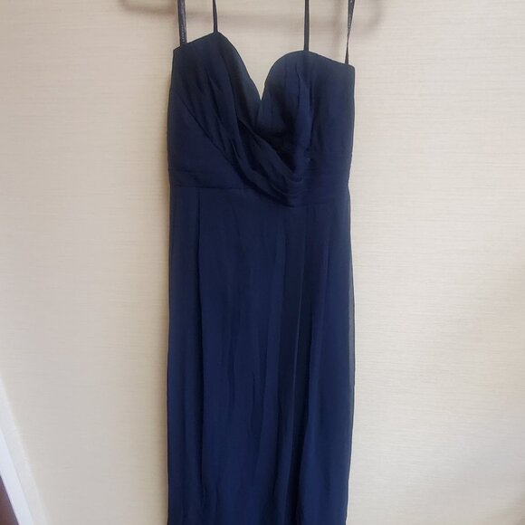 Bill Levkoff Navy Bridesmaids Dress US12 - Picture 2 of 6